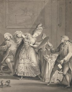 パリの英国の貴婦人 作： Samuel Hieronymus Grimm