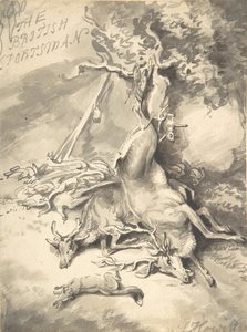 The British Sportsman の口絵のデザイン。 1812年。 作： Samuel Howitt