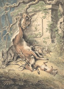 18 世紀後半から 19 世紀初頭の英国スポーツマンの口絵のデザイン。 作： Samuel Howitt