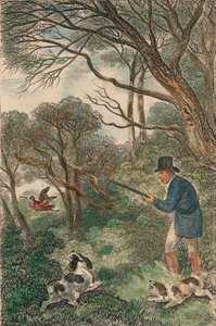 ウッドコックシューティング、1819年。 作： Samuel Howitt