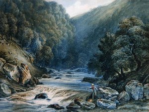 On the Dart（水彩・紙）