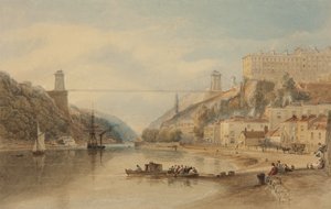 ローナム・フェリーからの吊り橋案、1836年頃