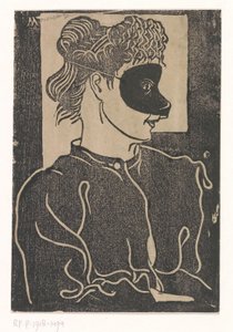 仮面の女 作： Samuel Jessurun de Mesquita (signed by artist)