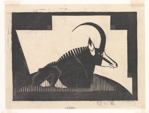 サベランティロープ 作： Samuel Jessurun de Mesquita (signed by artist)