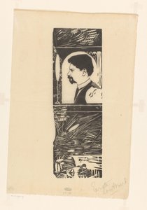 自画像 作： Samuel Jessurun de Mesquita (signed by artist)