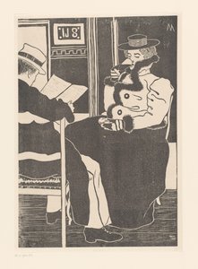 カフェのインテリア カフェで（原題） 作： Samuel Jessurun de Mesquita