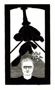 イースター サボテンと一緒の自画像、1927 年頃。 作： Samuel Jessurun de Mesquita