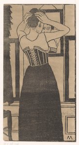 鏡の前で 作： Samuel Jessurun de Mesquita