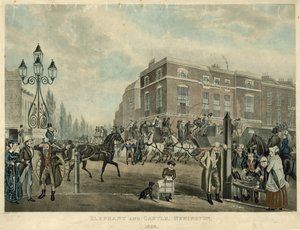 象と城、ロンドン、ニューイントン、1826