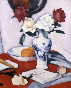 バラ（キャンバスに油彩） 作： Samuel John Peploe
