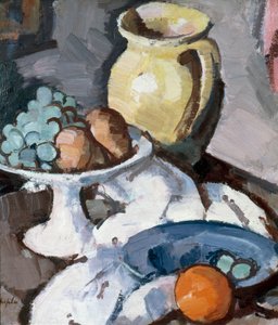 黄色い水差し 1930年頃 油彩・キャンバス 作： Samuel John Peploe