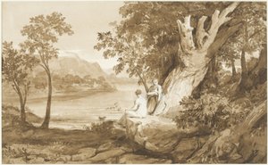 コマースへの挿絵、1811年（紙にペンとインクとウォッシュ） 作： Samuel John Stump