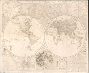 Scientia terrarum et coelorum : または、天文学的および地理的に描写され、表示された天と地: 太陽星系と平凡なシステムで最も興味深く有用な詳細を含み、t に従って忠実に列挙および描写されています。 作： Samuel; Kitchin Dunn