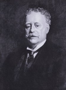 ヘンリー・ウッズの肖像（カラーリトグラフ 作： Samuel Luke (after) Fildes
