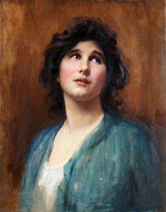 崇拝（キャンバスに油彩） 作： Samuel Luke Fildes