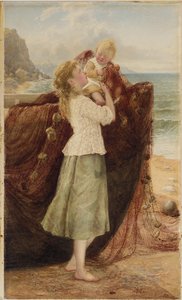 漁師の子供たち、1881 作： Samuel McCloy