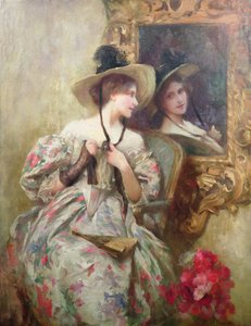 リフレクションズ（キャンバスに油彩） 作： Samuel Melton Fisher