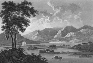 「ウィナンダミア - 湖」、1784 年。 作： Samuel Middiman