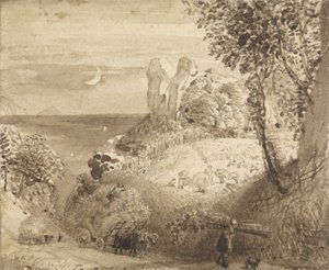 牧歌的なシーン 作： Samuel Palmer