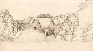 ショアハムの古代の納屋 作： Samuel Palmer