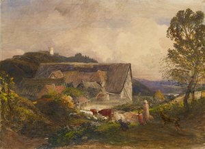 Princes Risboroughのファームヤード、1845年 作： Samuel Palmer