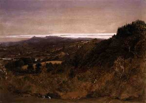 Near Underriver, Sevenoaks, Kent （水彩・紙） 作： Samuel Palmer
