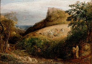 田園風景、c1833-1835 作： Samuel Palmer