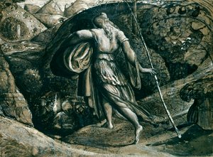サミュエル・パーマーによる採集から戻ったルース 作： Samuel Palmer