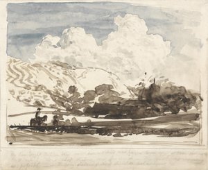 ブライトクラウド（紙にw - c） 作： Samuel Palmer