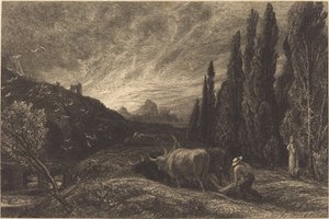 初期の耕作者 作： Samuel Palmer