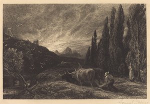 初期の耕作者 作： Samuel Palmer