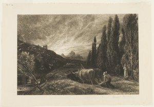 初期の耕作者 作： Samuel Palmer