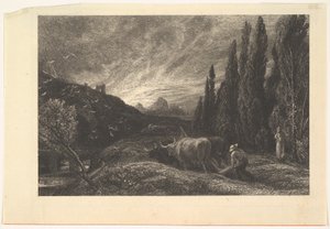 初期のプローマン、1861年。 作： Samuel Palmer