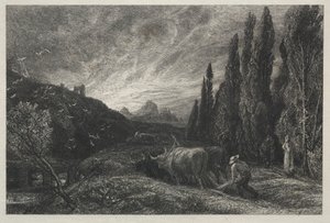 初期の耕作者 作： Samuel Palmer