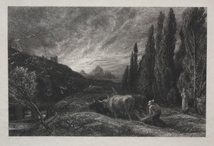 初期の耕作者 作： Samuel Palmer
