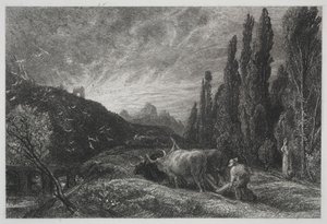 初期の耕作者 作： Samuel Palmer