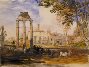 フォーラム、ローマ、1837 作： Samuel Palmer