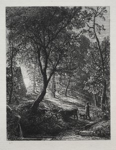 牧夫のコテージ 作： Samuel Palmer