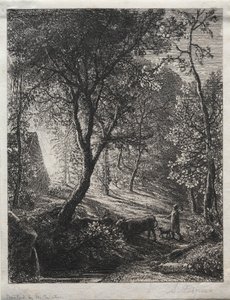 牧夫のコテージ 作： Samuel Palmer