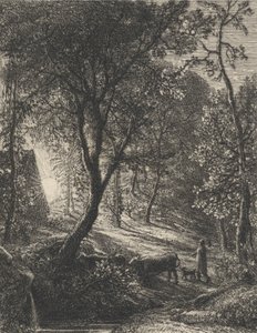 牧夫のコテージ 作： Samuel Palmer