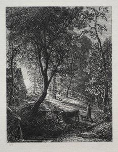 Herdsmansコテージ、1850。 作： Samuel Palmer