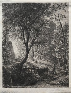Herdsmansコテージ、1850。 作： Samuel Palmer