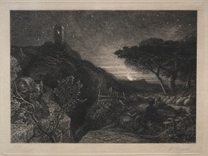孤独な塔 作： Samuel Palmer