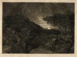 孤独な塔 作： Samuel Palmer