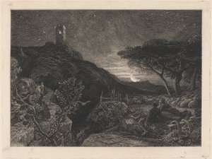 A Torre Solitária 作： Samuel Palmer