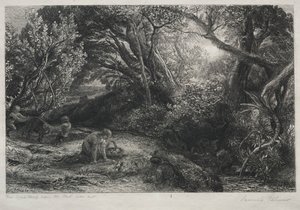 朝の命、1860-1861。 作： Samuel Palmer