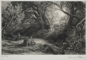 朝の命、1860-1861。 作： Samuel Palmer