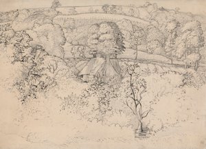 ザ プリミティブ コテージ、ショアハム 作： Samuel Palmer