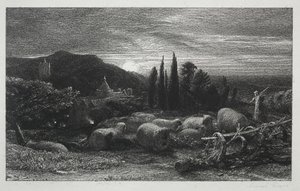 ライジングムーン 作： Samuel Palmer