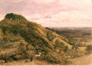 The Shepherdess 作： Samuel Palmer